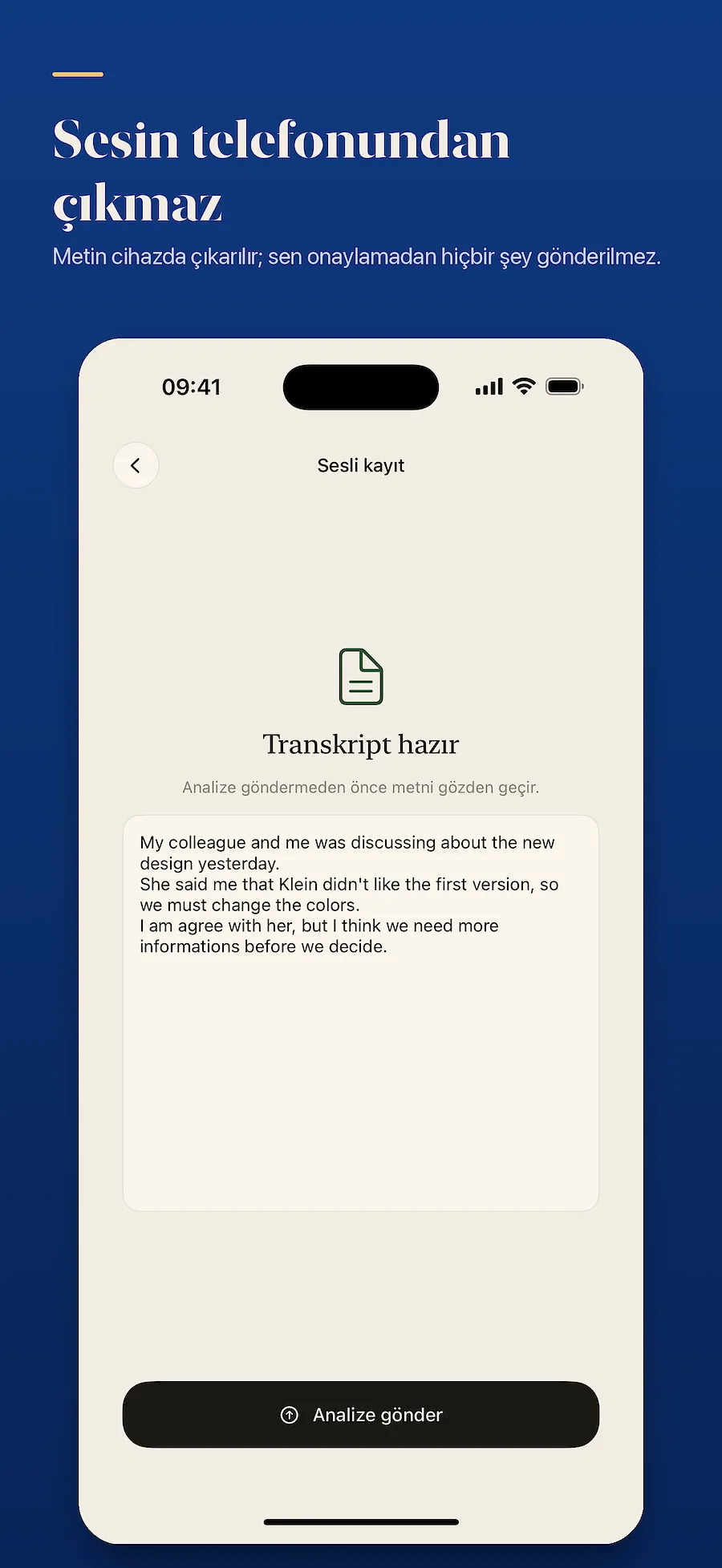Gelişim ekranı: hata türlerinin dağılımı